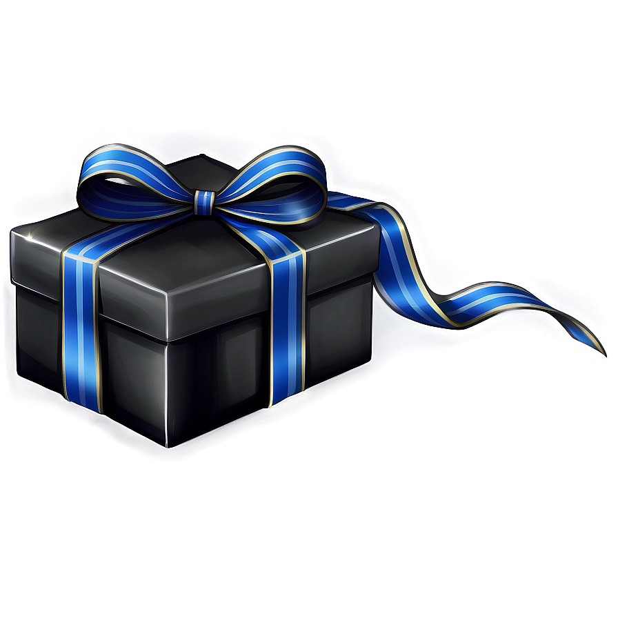 Black Box With Ribbon Png Tgt40