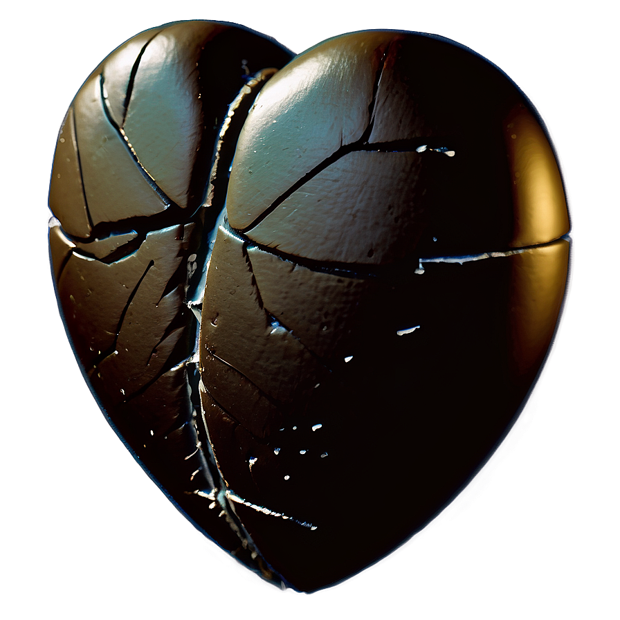 Black Broken Heart Png 16