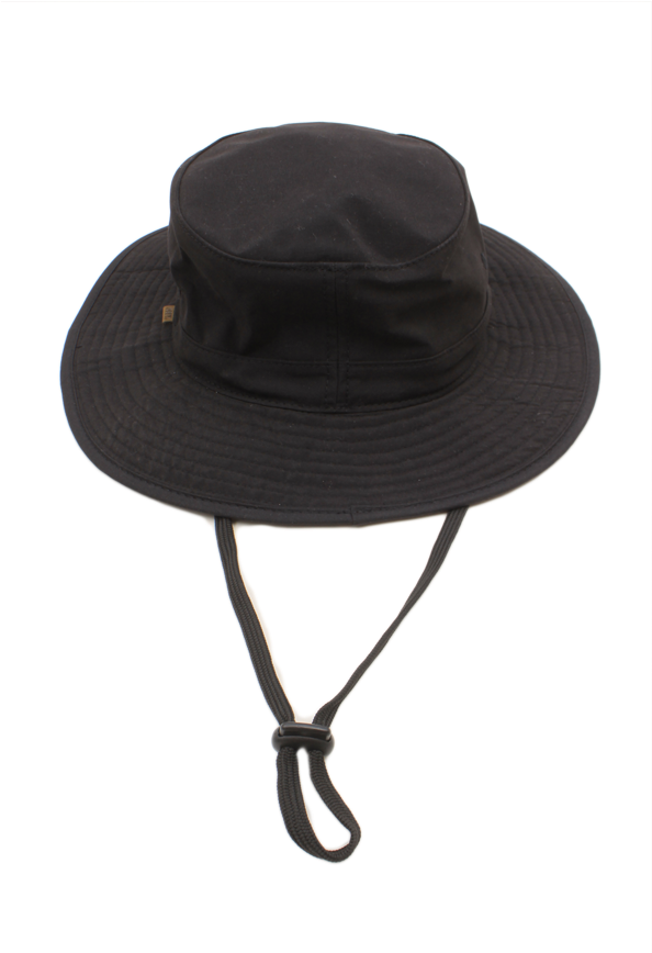 Black Bucket Hatwith String