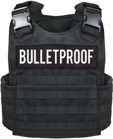 Black Bulletproof Vest