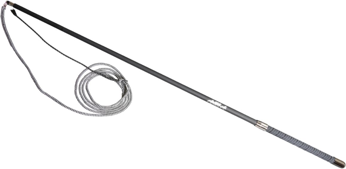 Black Bullwhip Coiled Handle