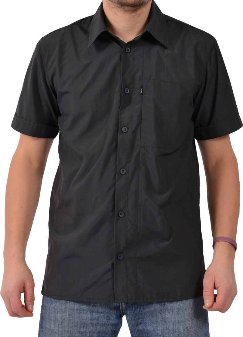 Black Button Up Shirt Mannequin PNG with transparent background