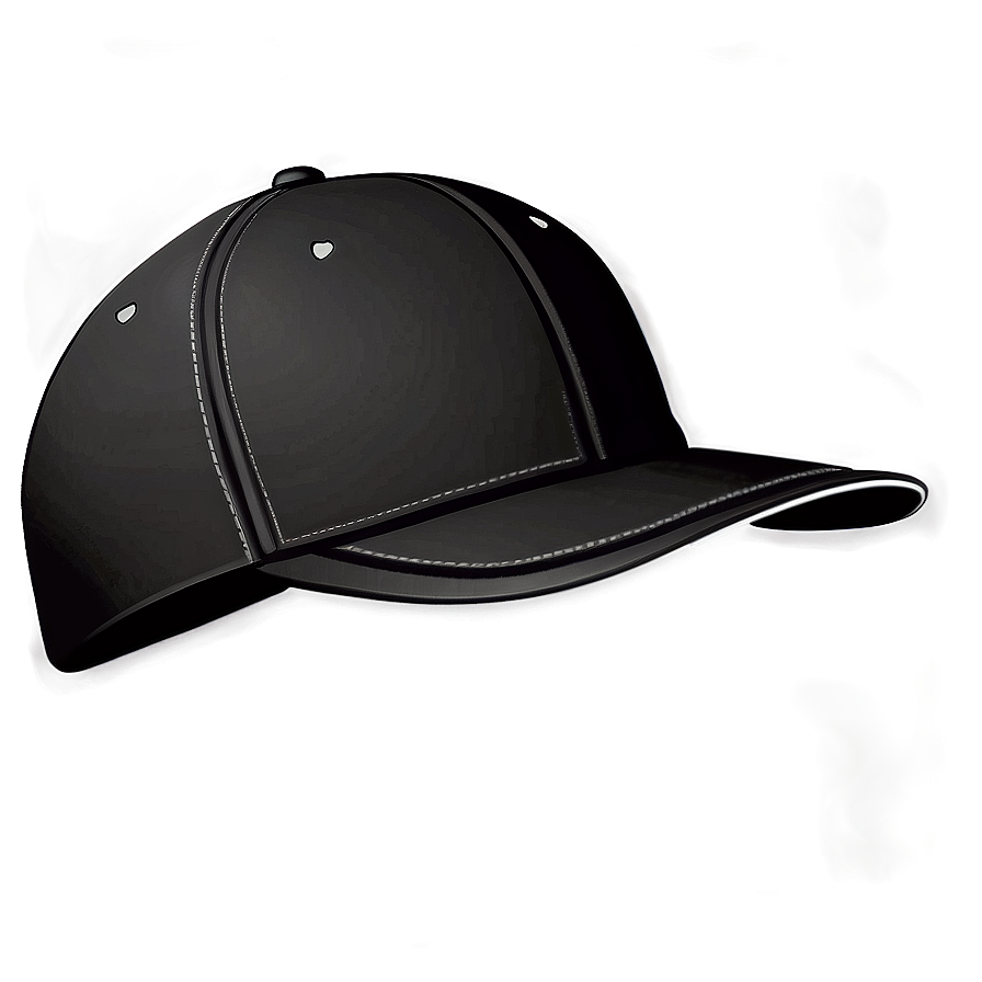 Black Cap With Cool Design Png 16