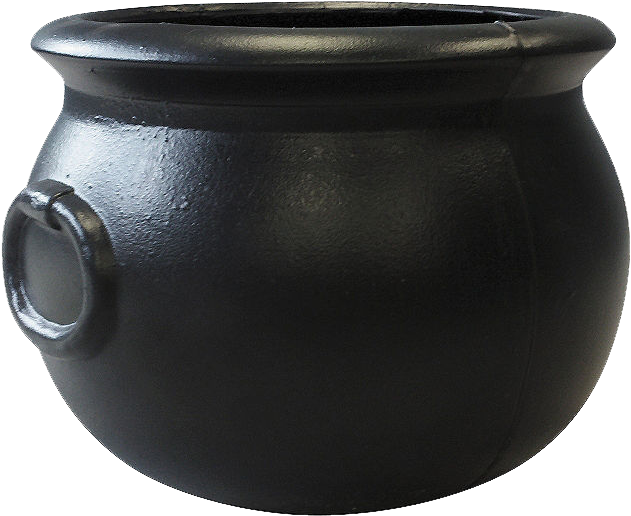 Black Cast Iron Cauldron