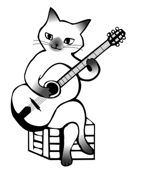 Black Cat Silhouette Dark Background