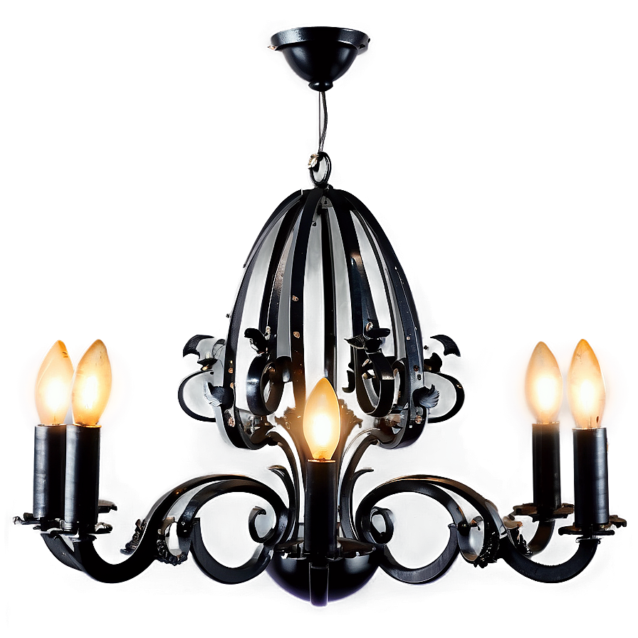 Black Chandelier Png Tdd60