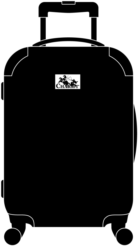 Chariot Luggage Outline - Koffer Clipart, HD Png Download PNG with transparent background