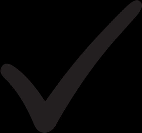 Black Check Mark Simple Graphic