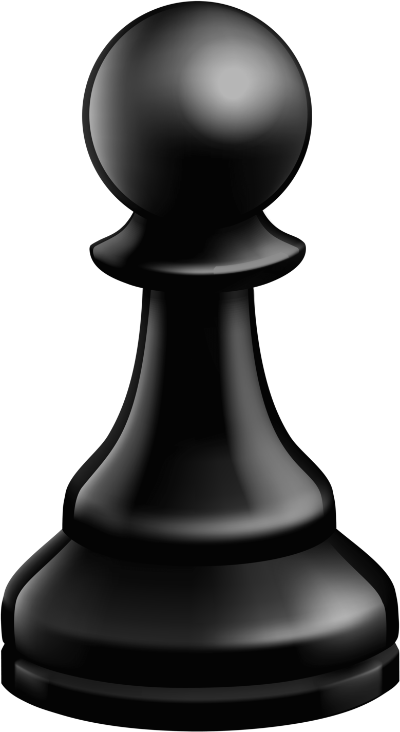 Pawn Black Chess Piece - Transparent Background Chess Pieces Clipart, HD Png Download PNG with transparent background