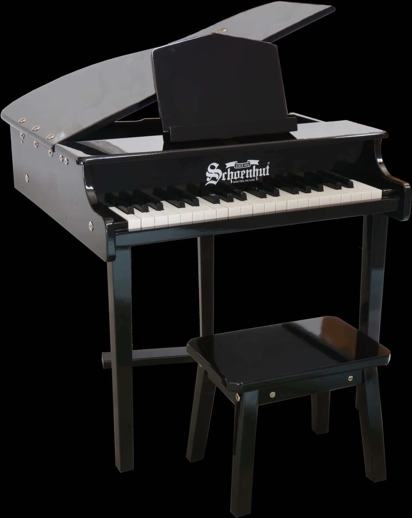 Schoenhut Baby Grand Piano 37 Keys, HD Png Download PNG with transparent background