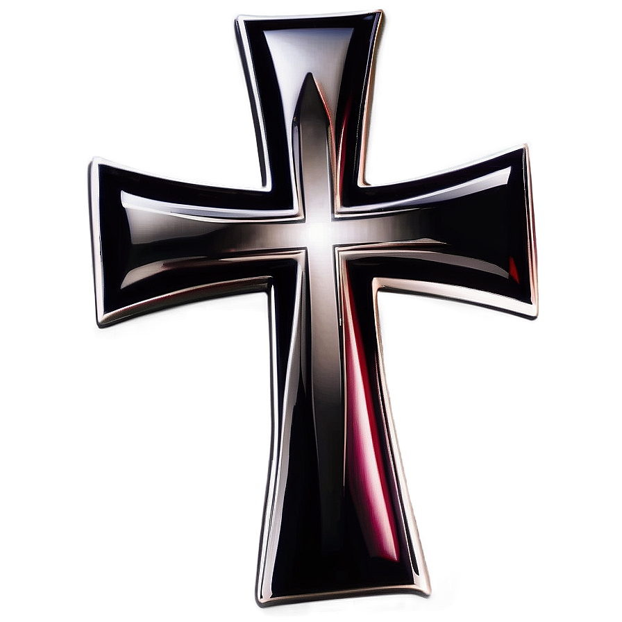 Black Christian Cross PNG 05242024 PNG with transparent background