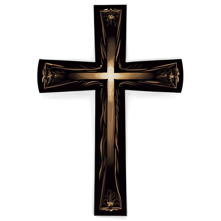 Black Christian Cross PNG 84 PNG with transparent background