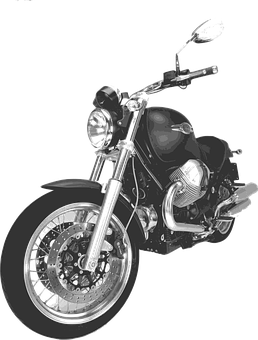 Black Chrome Motorcycle Profile