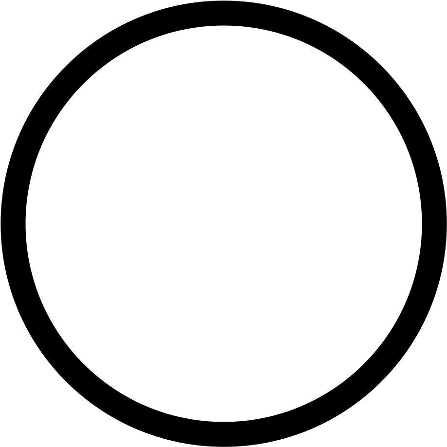 Black Circle Black And White Clip Art - Circle Outline Png, Transparent Png PNG with transparent background