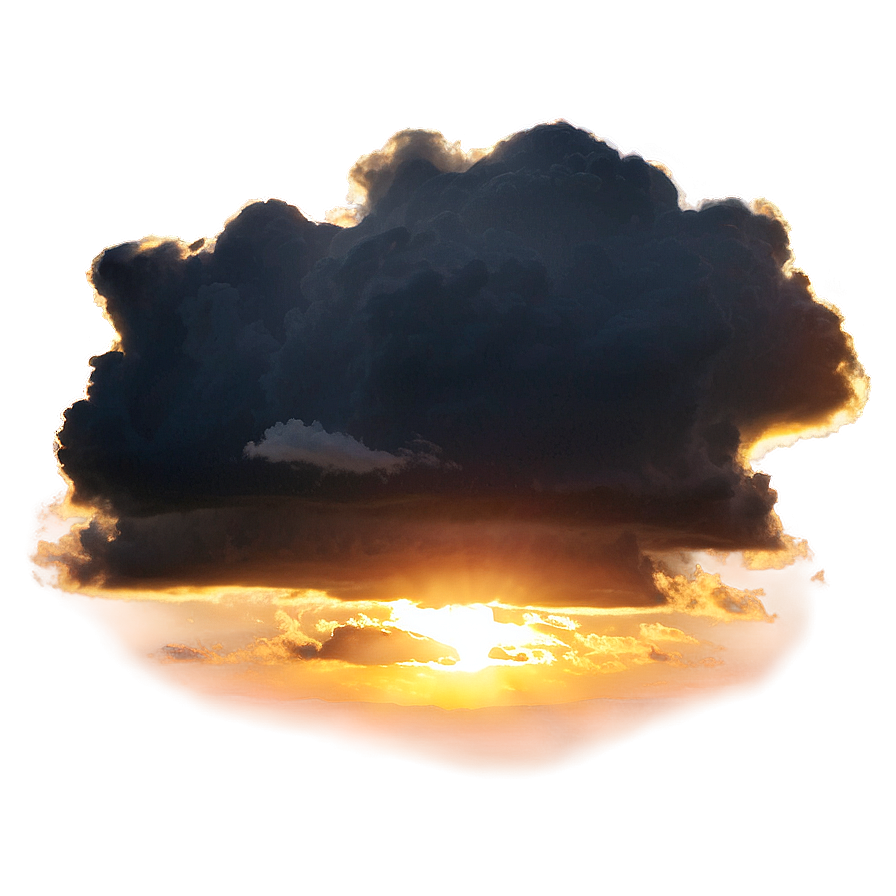 Black Clouds Sunset Png 94