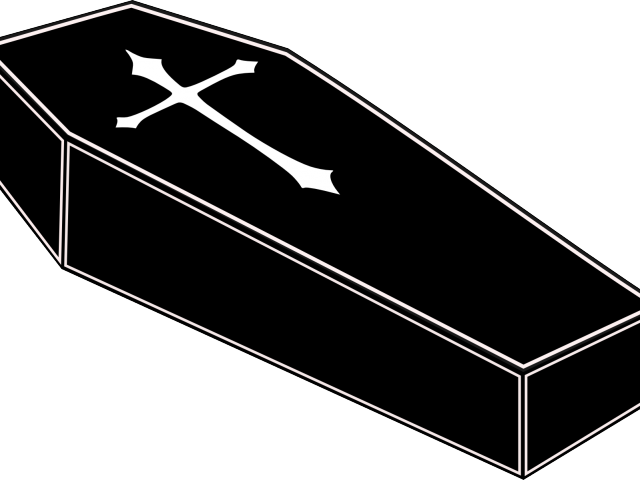 Black Coffin Crossbones Graphic