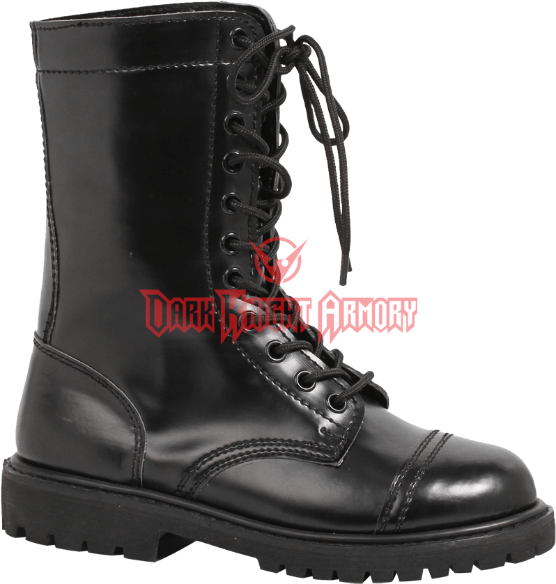 Black Combat Boot Product Image