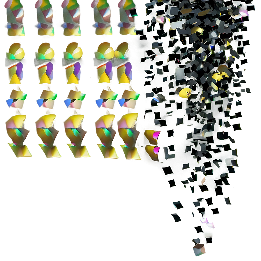 Black Confetti Png 38