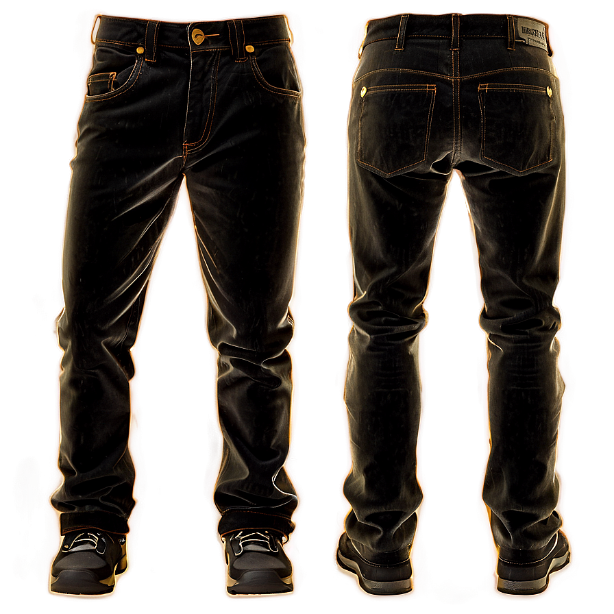 Black Corduroy Pants Png 06212024