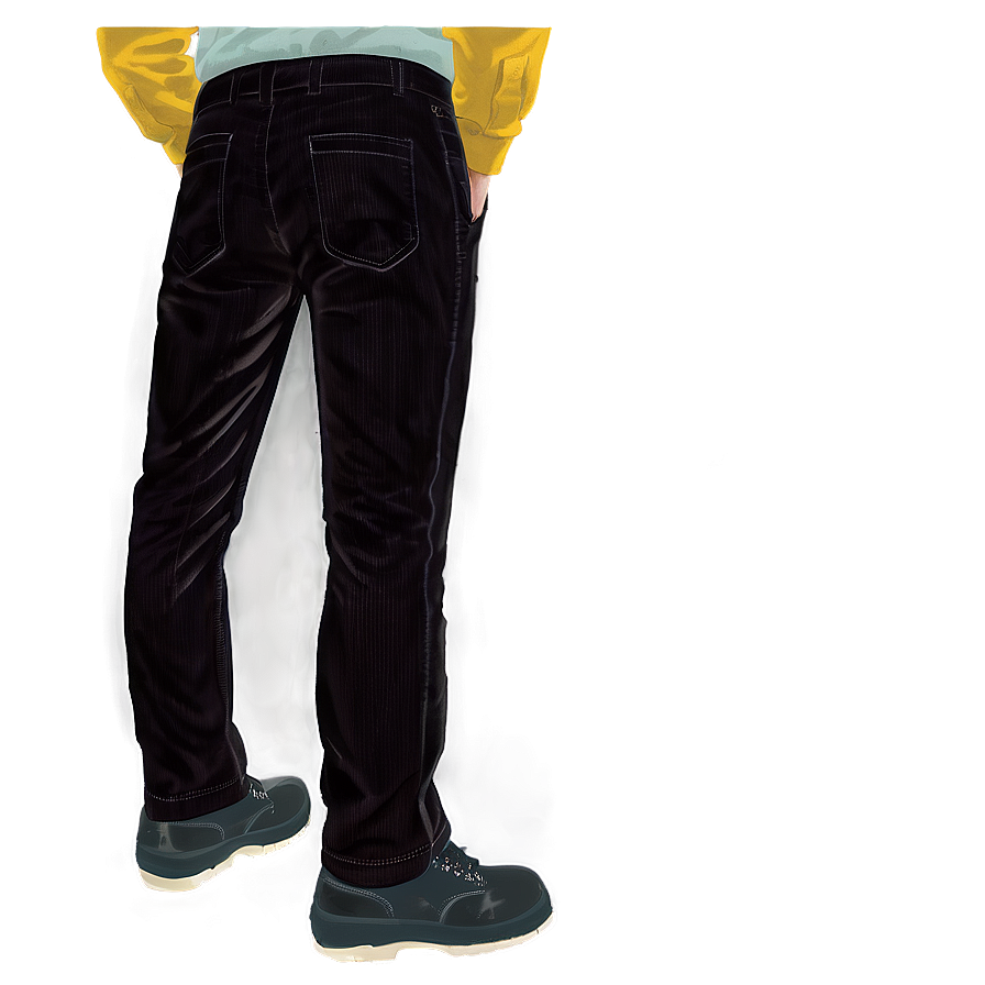 Black Corduroy Pants Png 68