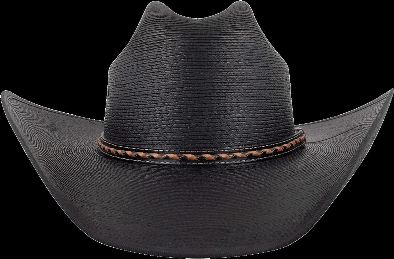 Black Cowboy Hat Isolated