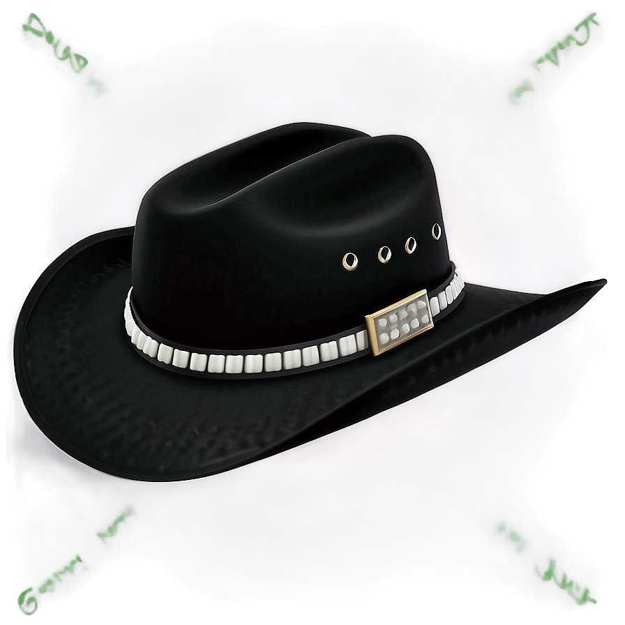 Black Cowboy Hat Png Vft6