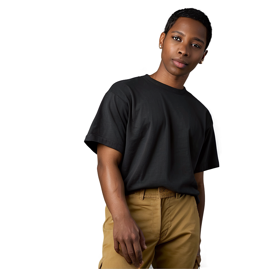 Black Crew Neck T Shirt PNG 75 PNG image with a transparent background, free high-resolution download