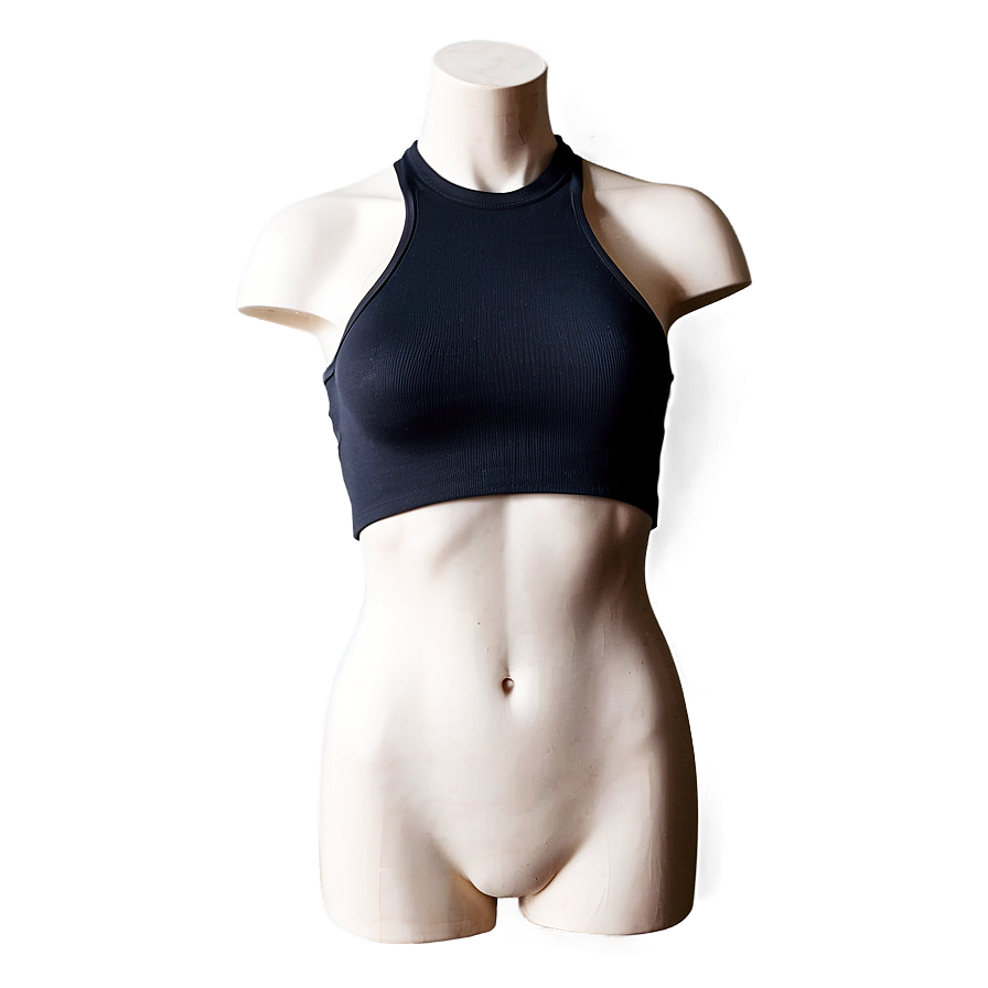 Black Crop Top Apparel Png Fpw