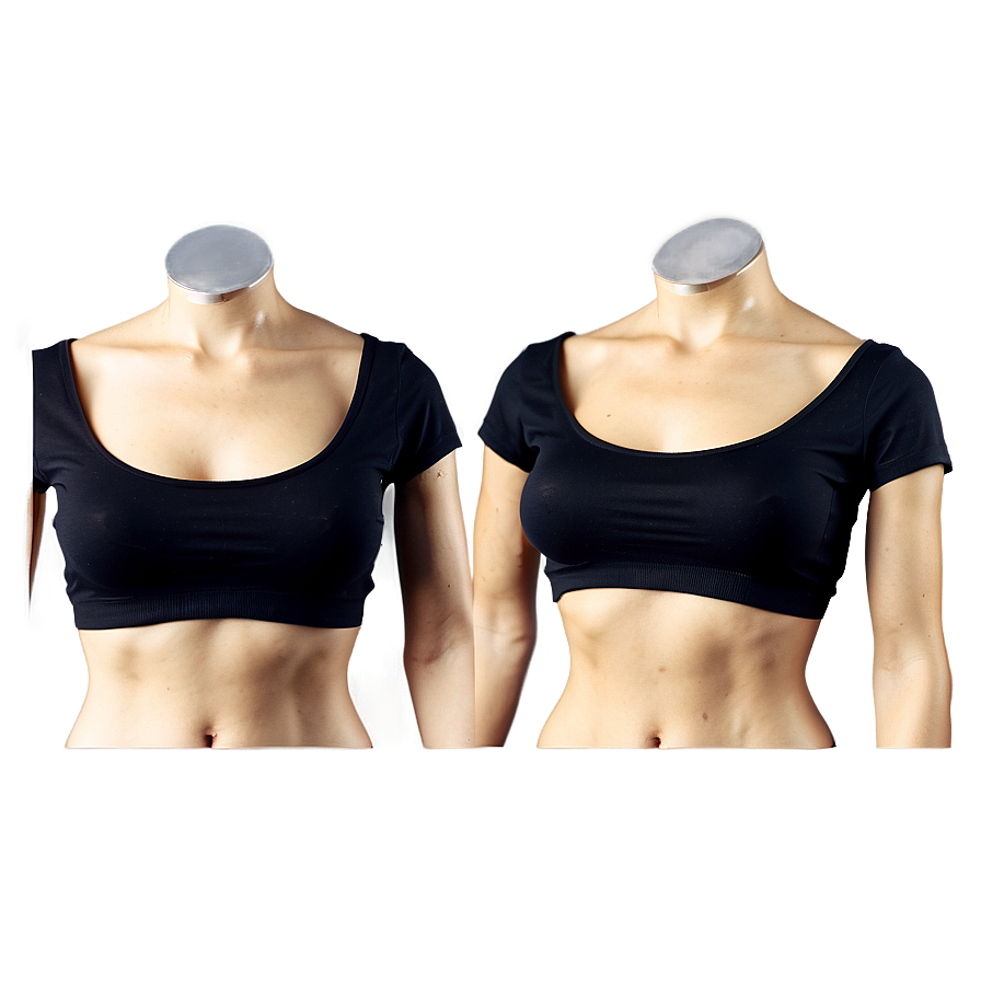 Black Crop Top Collection Png 71