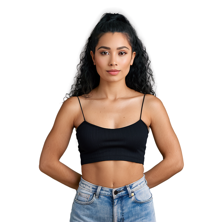 Black Crop Top Perspectives Png 06282024