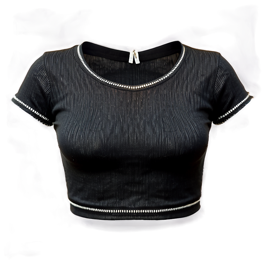 Black Crop Top Themes Png Ywb