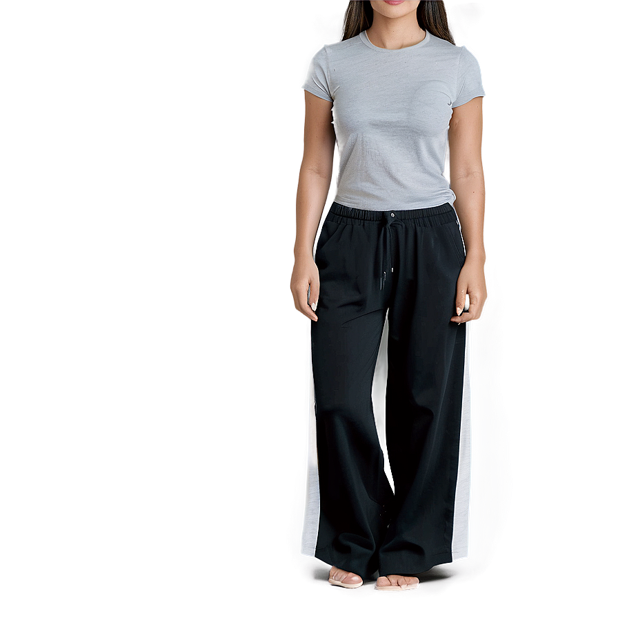 Black Cropped Pants Png 74