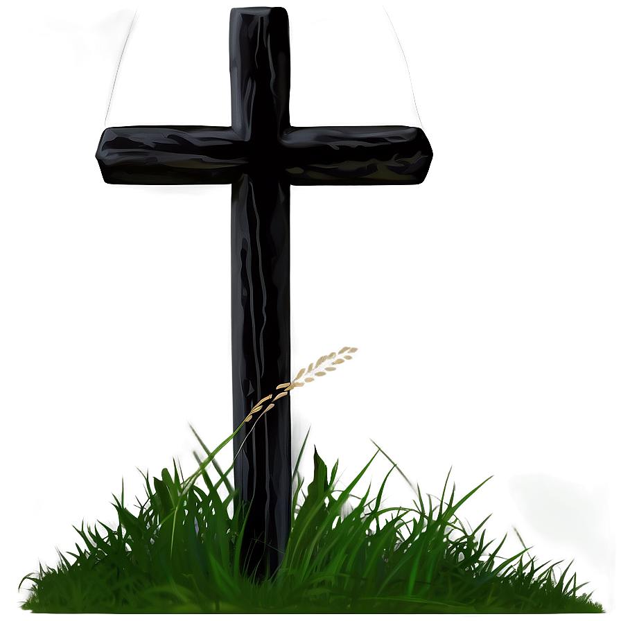 Black Cross In Nature Png 05242024