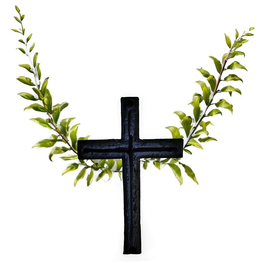 Black Cross In Nature Png 13