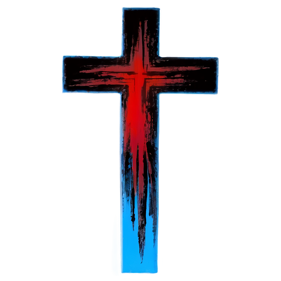 Black Cross On Blue Background Png Pwl51