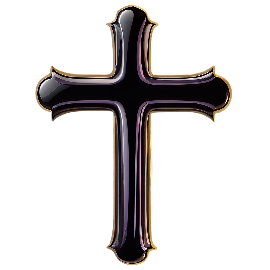 Black Cross Outline Png Edq66