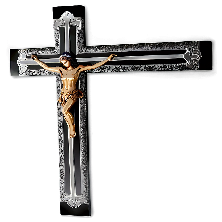 Black Cross Outline Png Oqn97