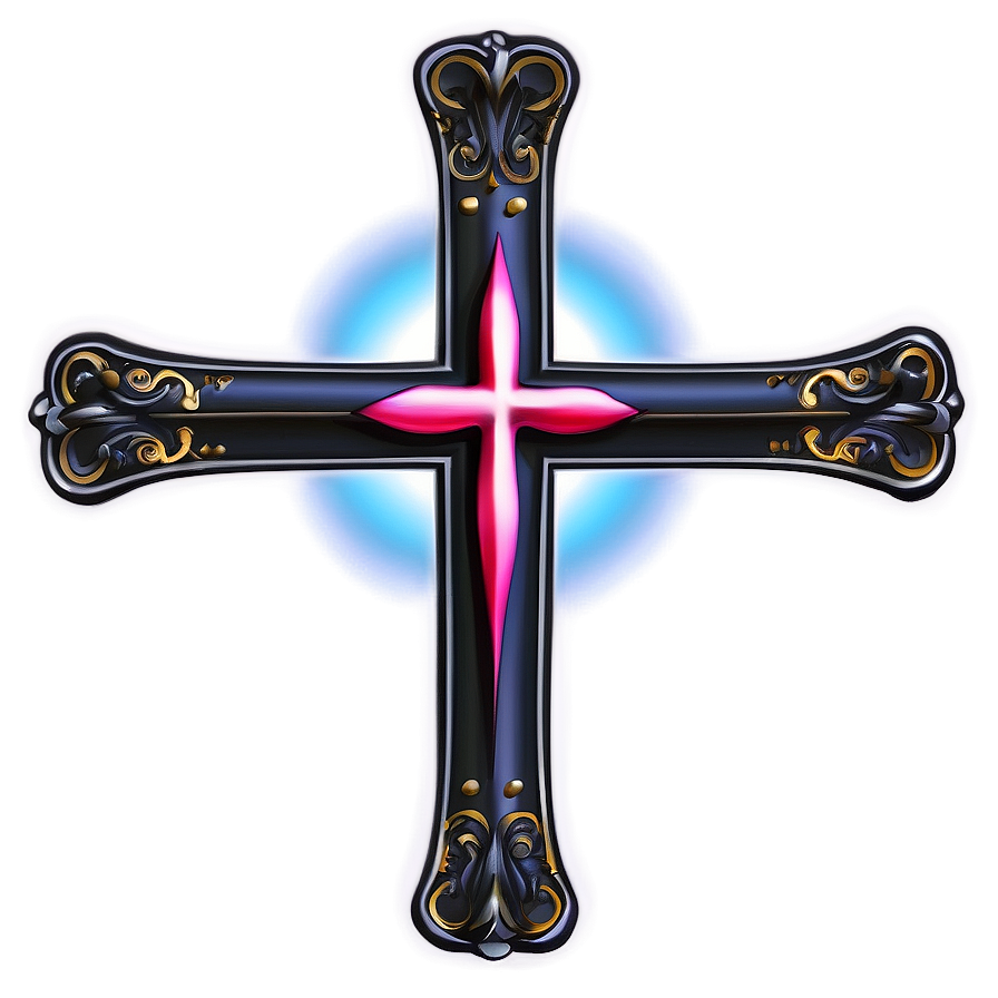 Black Cross Tattoo Design Png 15