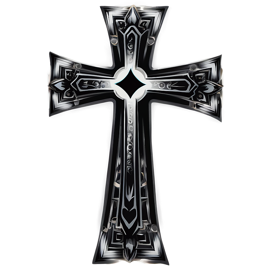 Black Cross Tattoo Design Png 20