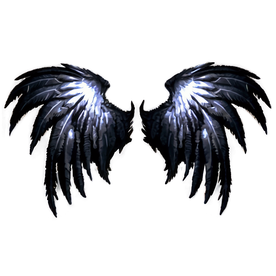 Black Demon Angel Wings PNG 5 PNG with transparent background