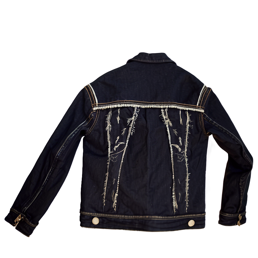 Black Denim Jacket Png Wrd