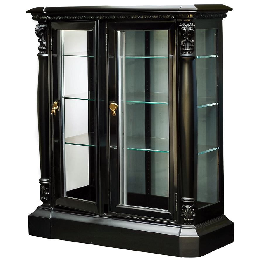 Black Display Cabinet Png Fvi