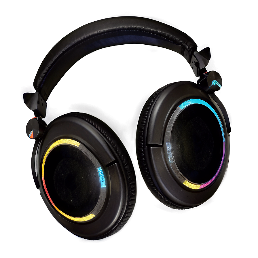 Black DJ Headphones PNG efy PNG image with a transparent background, free high-resolution download