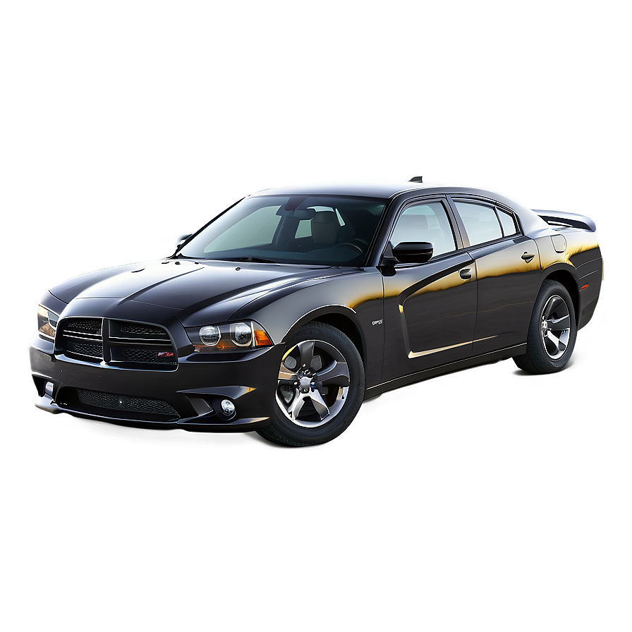 Black Dodge Charger Design Png 06122024