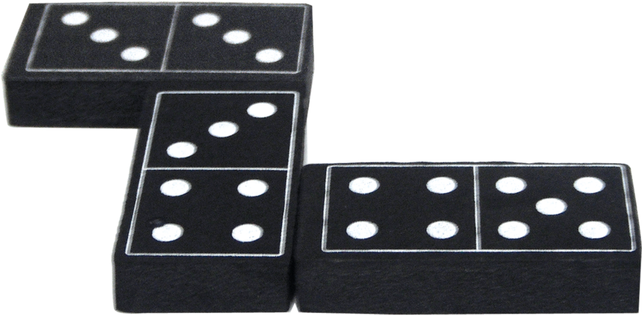 Black Dominoes White Dots