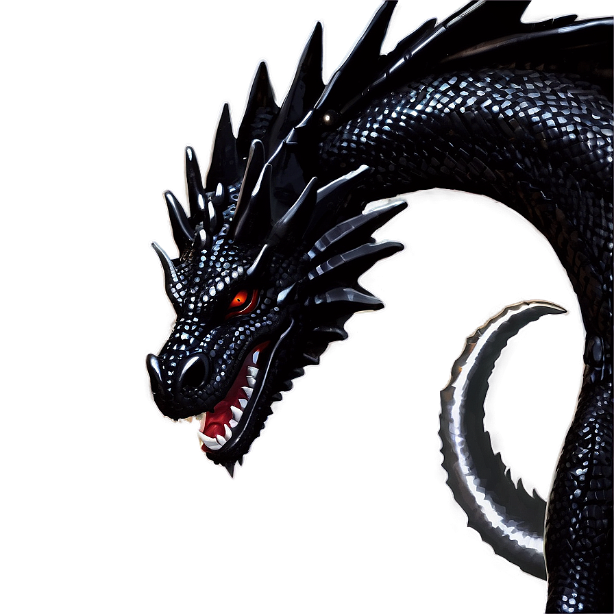 Black Dragon Guarding Gateway Png Ifd75