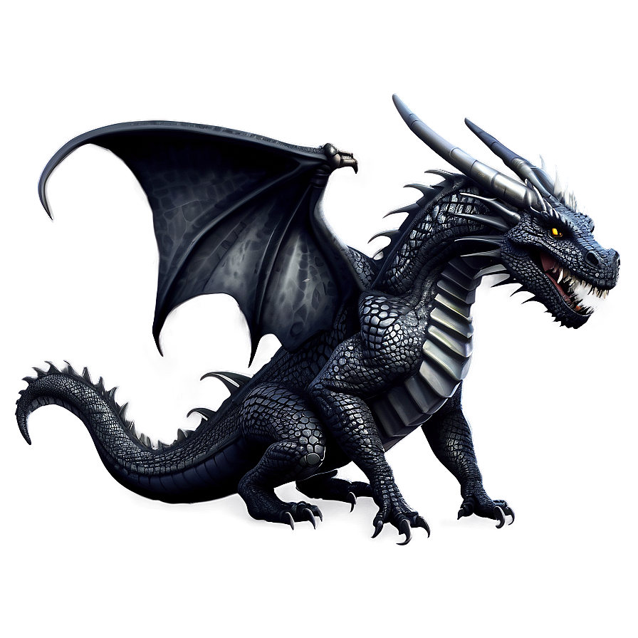 Black Dragon Illustration Png 22