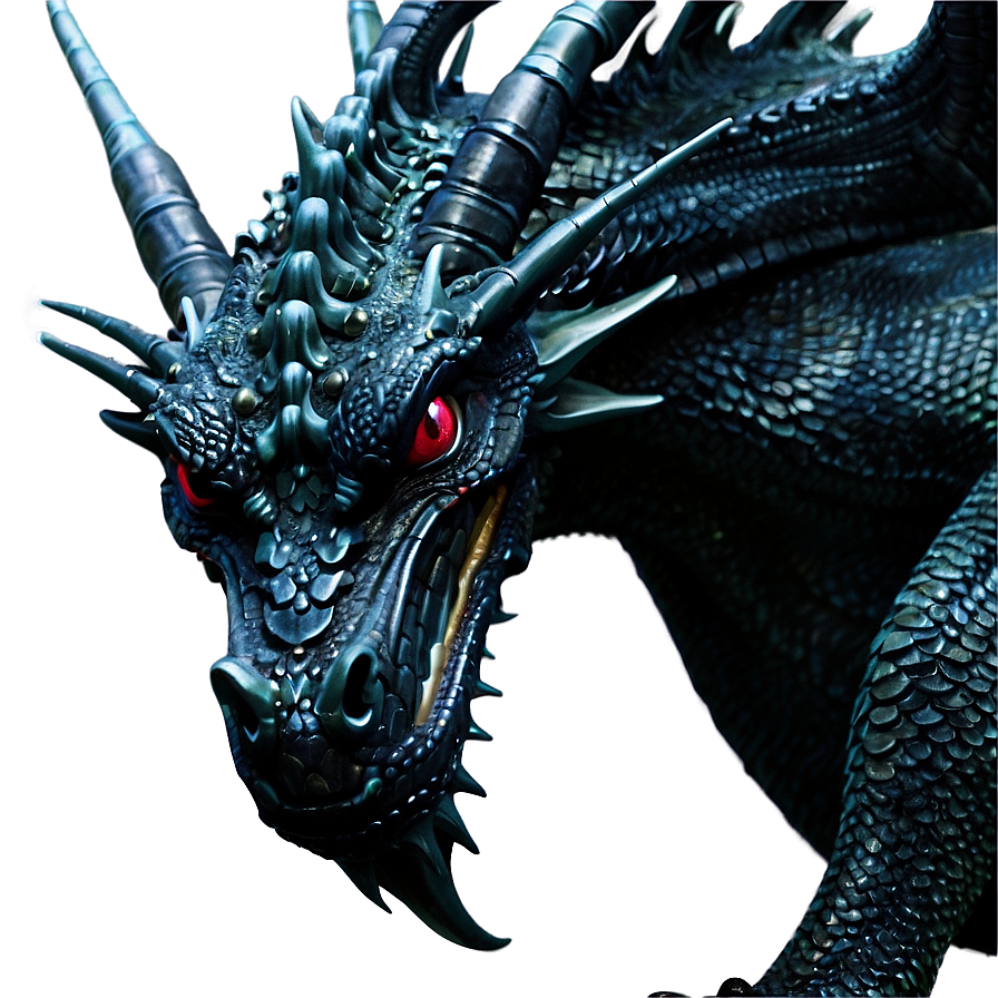 Black Dragon In Mystic Forest Png Yfh