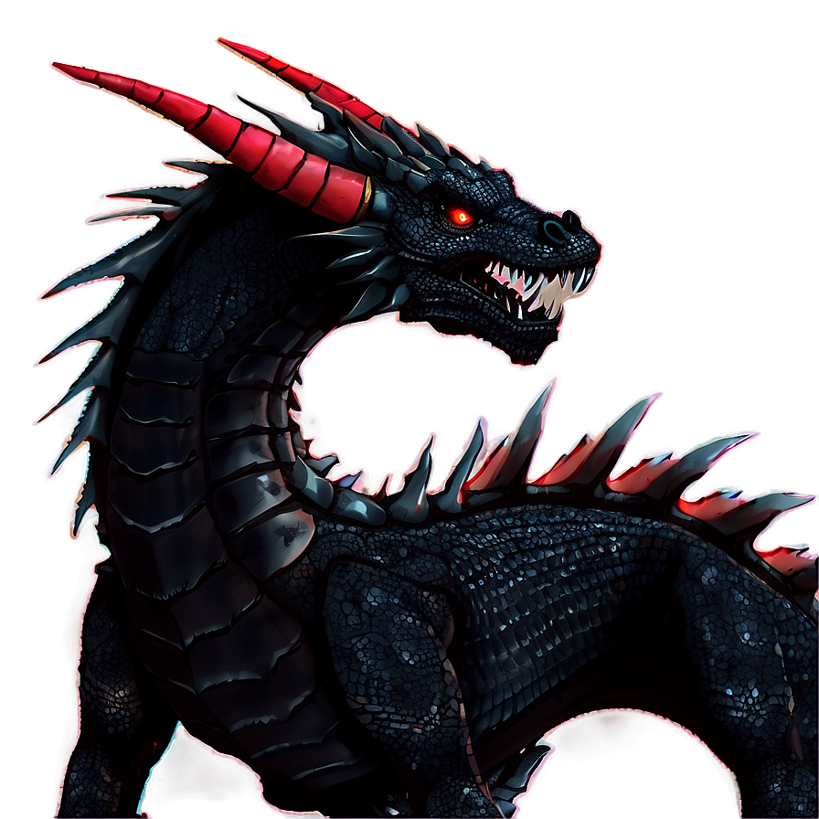 Black Dragon With Red Eyes Png 68