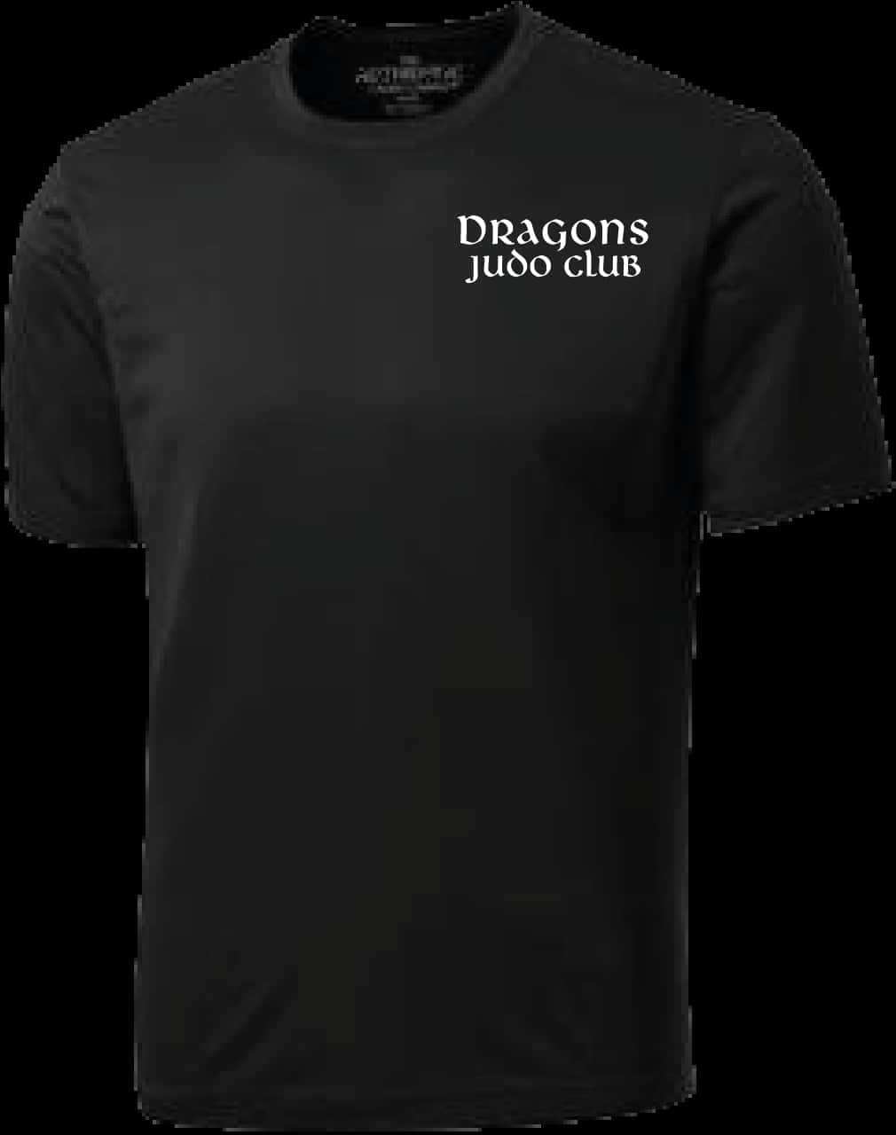 Black Dragons Judo Club Shirt PNG with transparent background
